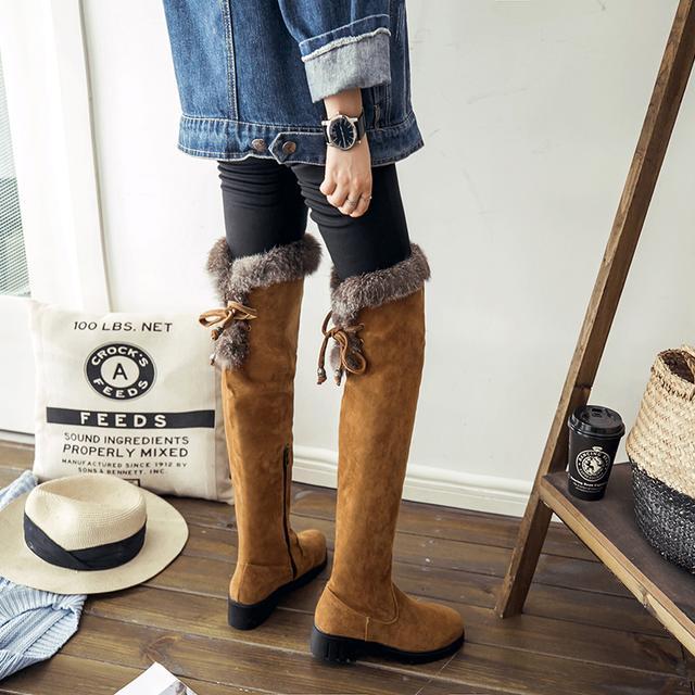 春款过膝长靴搭配,气质高级过膝长靴搭配