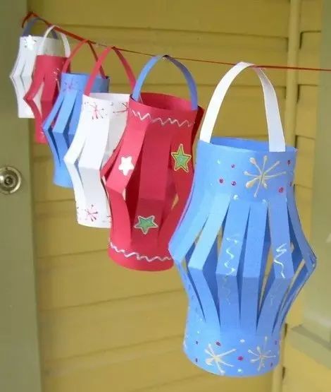 手工卡纸制作小灯笼元宵节,元宵节手工制作小灯笼简单又漂亮