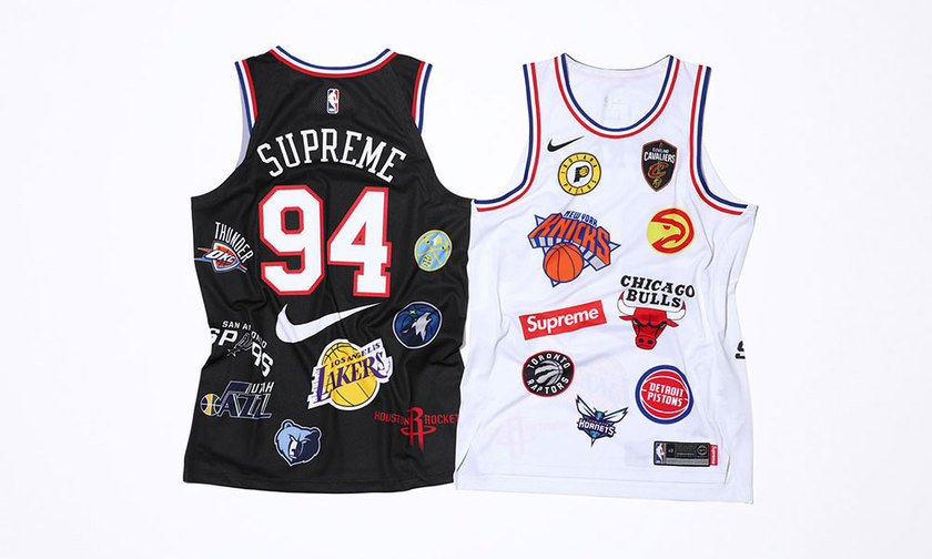 supreme耐克nba联名卫衣,supreme联名nikenba外套