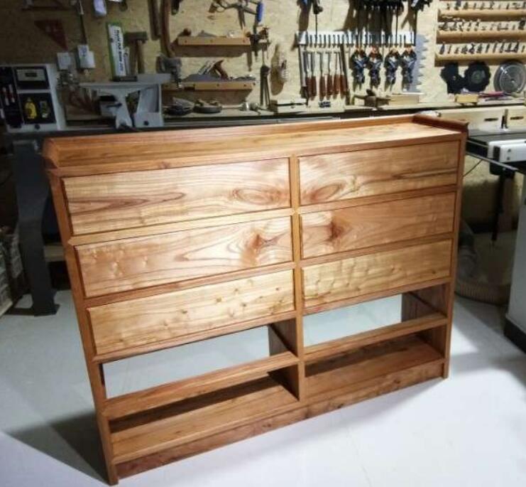 香椿木五斗橱,香椿木老式五斗橱