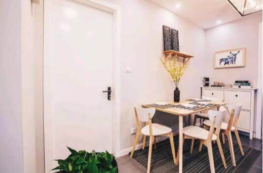 小户型北欧定制柜色彩搭配,蓝色北欧风小户型效果