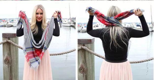 告诉你围巾怎样系得优雅有气质