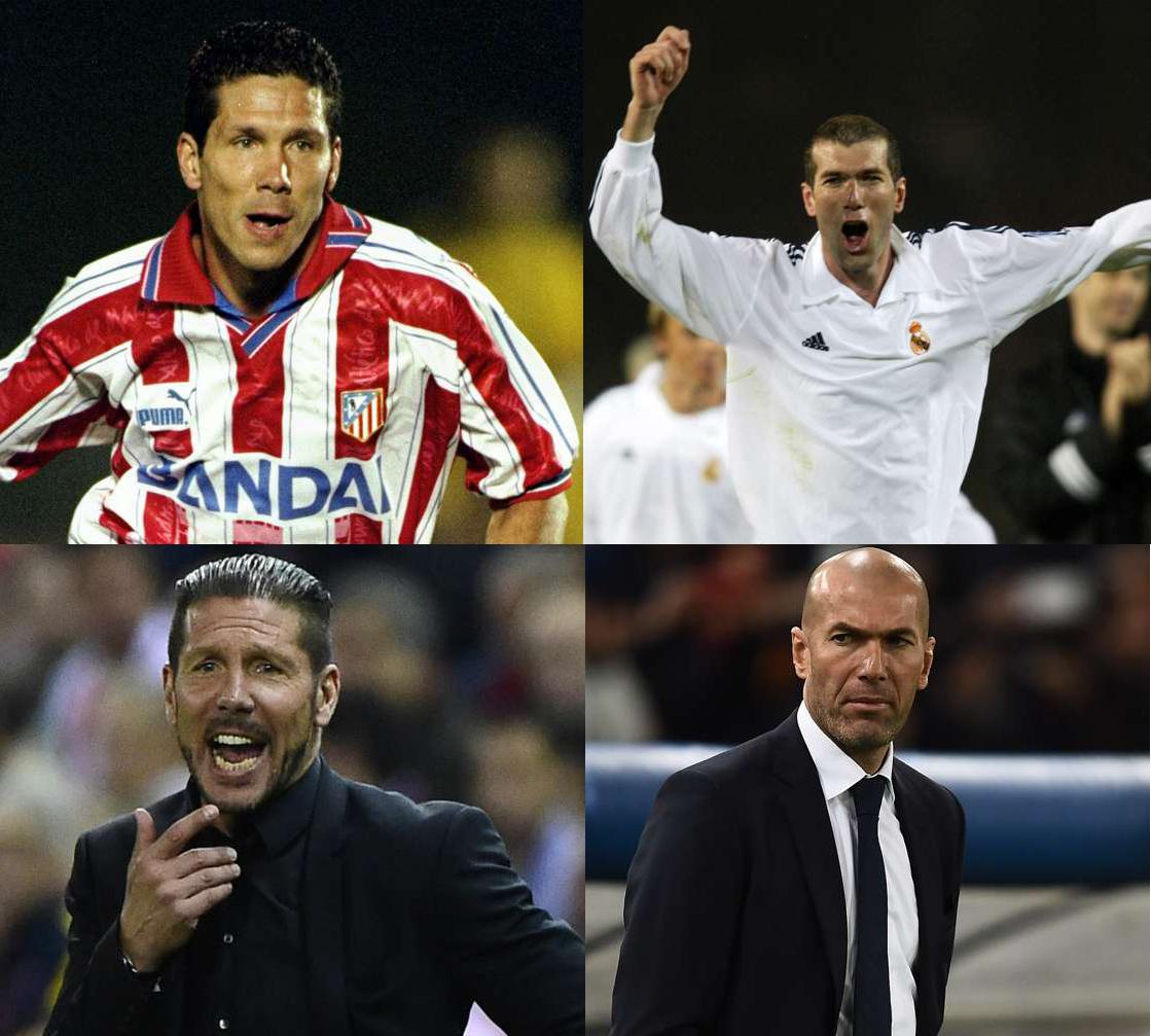 西蒙尼vs罗马,西蒙尼和齐达内赛前是否握手