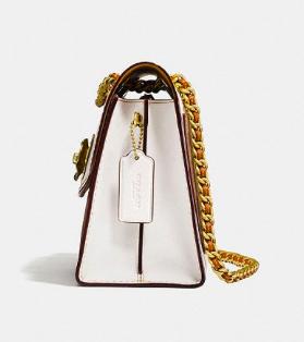 美国新款coach蔻驰女包,coach蔻驰山茶花parker26黑色