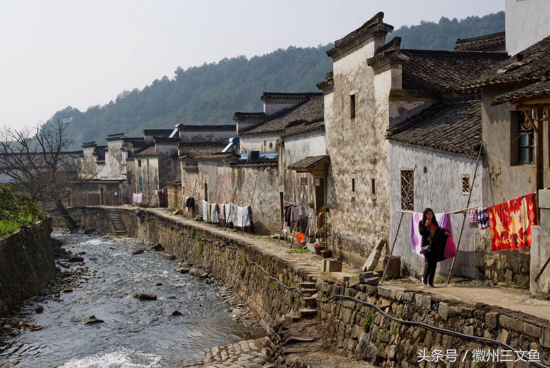 大江大河泾县黄田,泾县黄田洋船屋雪景
