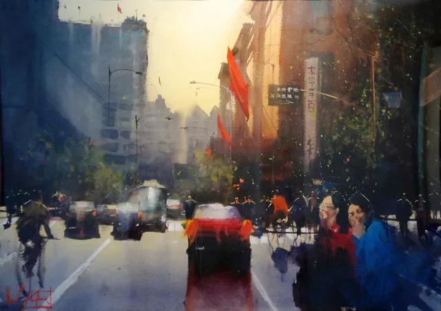 水彩大师阿尔瓦罗绘画作品,乌拉圭创意画家