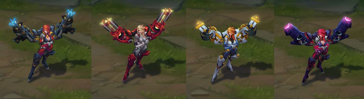 武装战姬皮肤有几个炫彩,女枪武装战姬皮肤