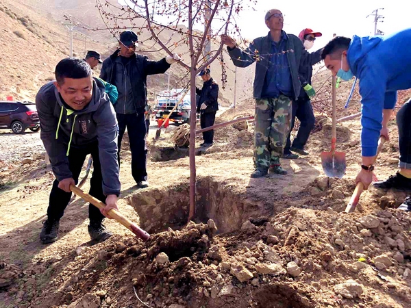 南航*疆新**：民族团结一家亲共建雅山南航林