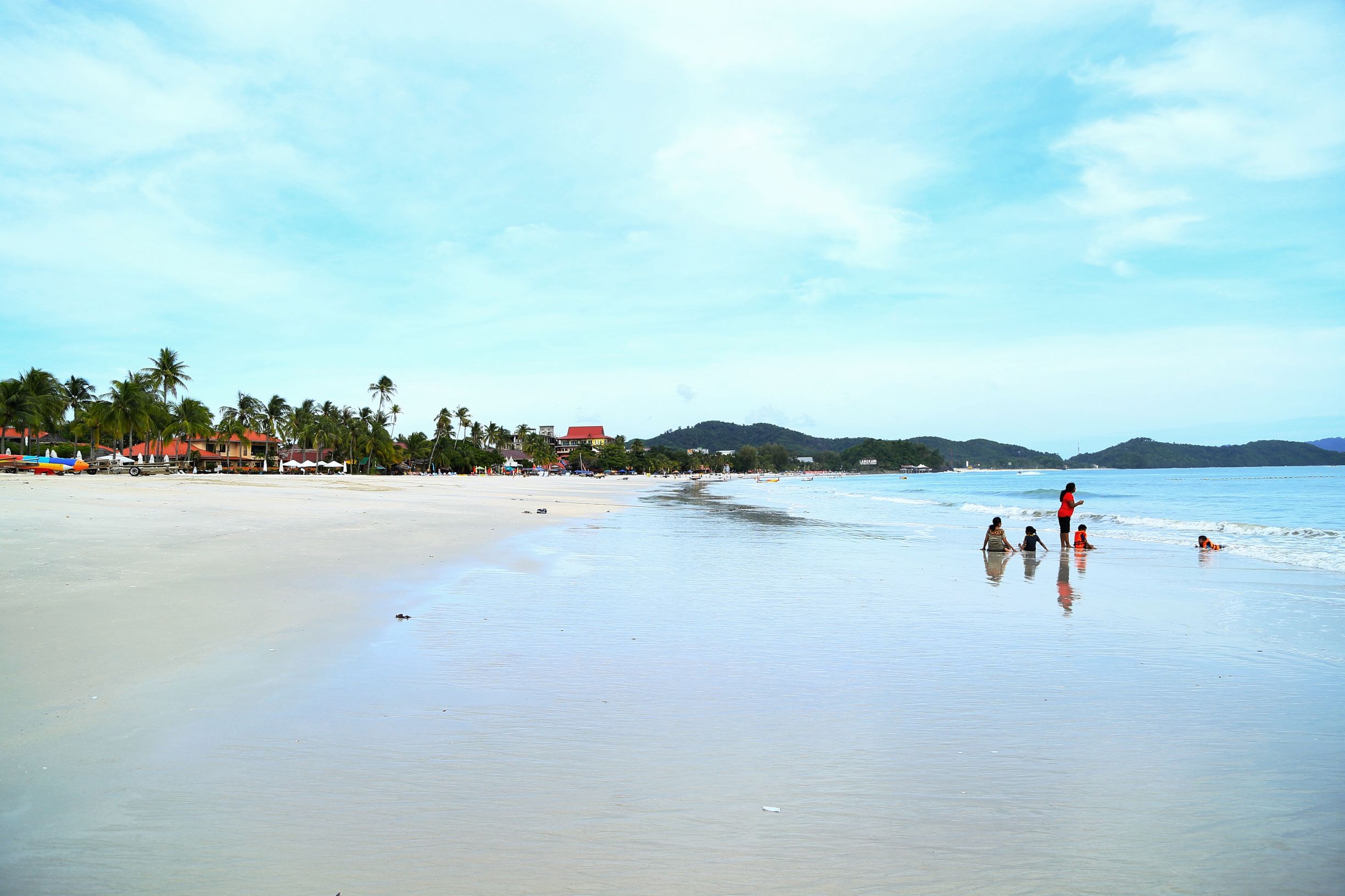 兰卡威珍南海滩,兰卡威珍南海滩航拍