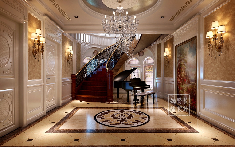 230平米餐厅吊灯壁纸,欧式壁纸灯盘效果图