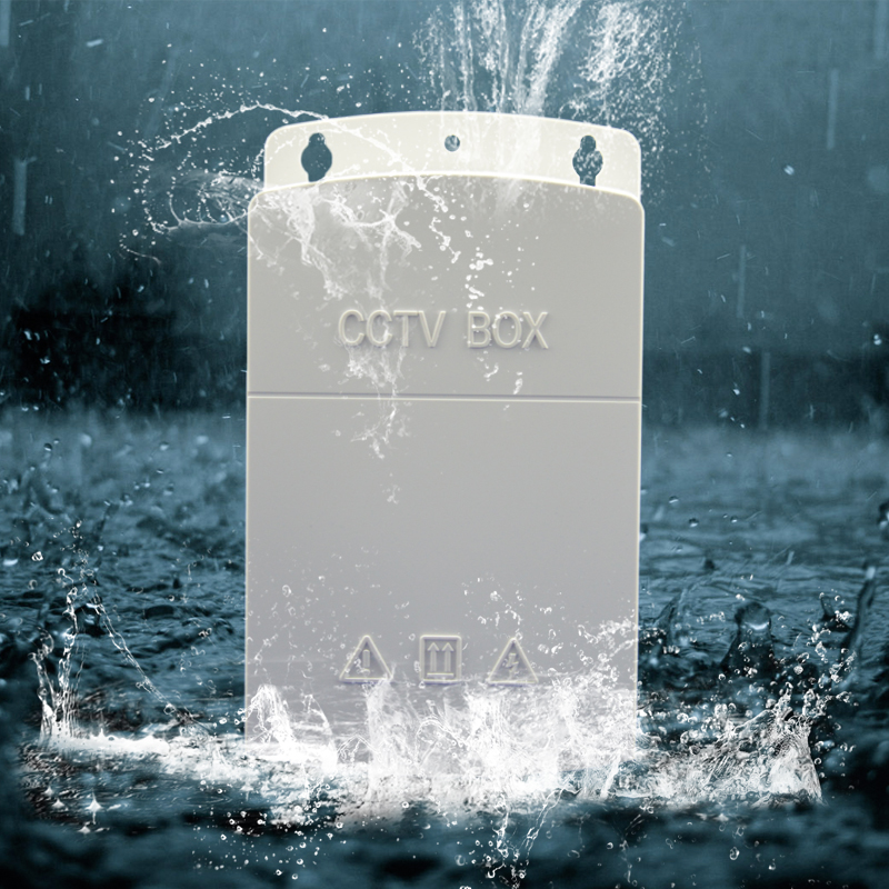 监控防水电源盒12v,监控电线户外防水收纳盒