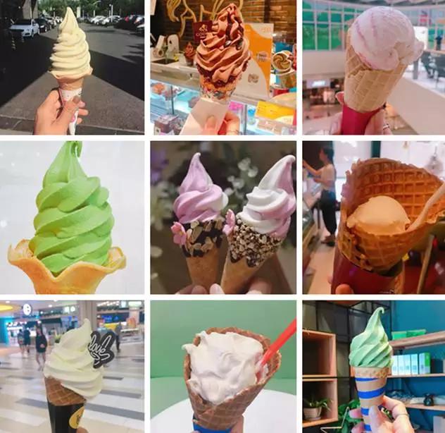 测网红冰淇淋,网红冰淇淋和经典冰淇淋