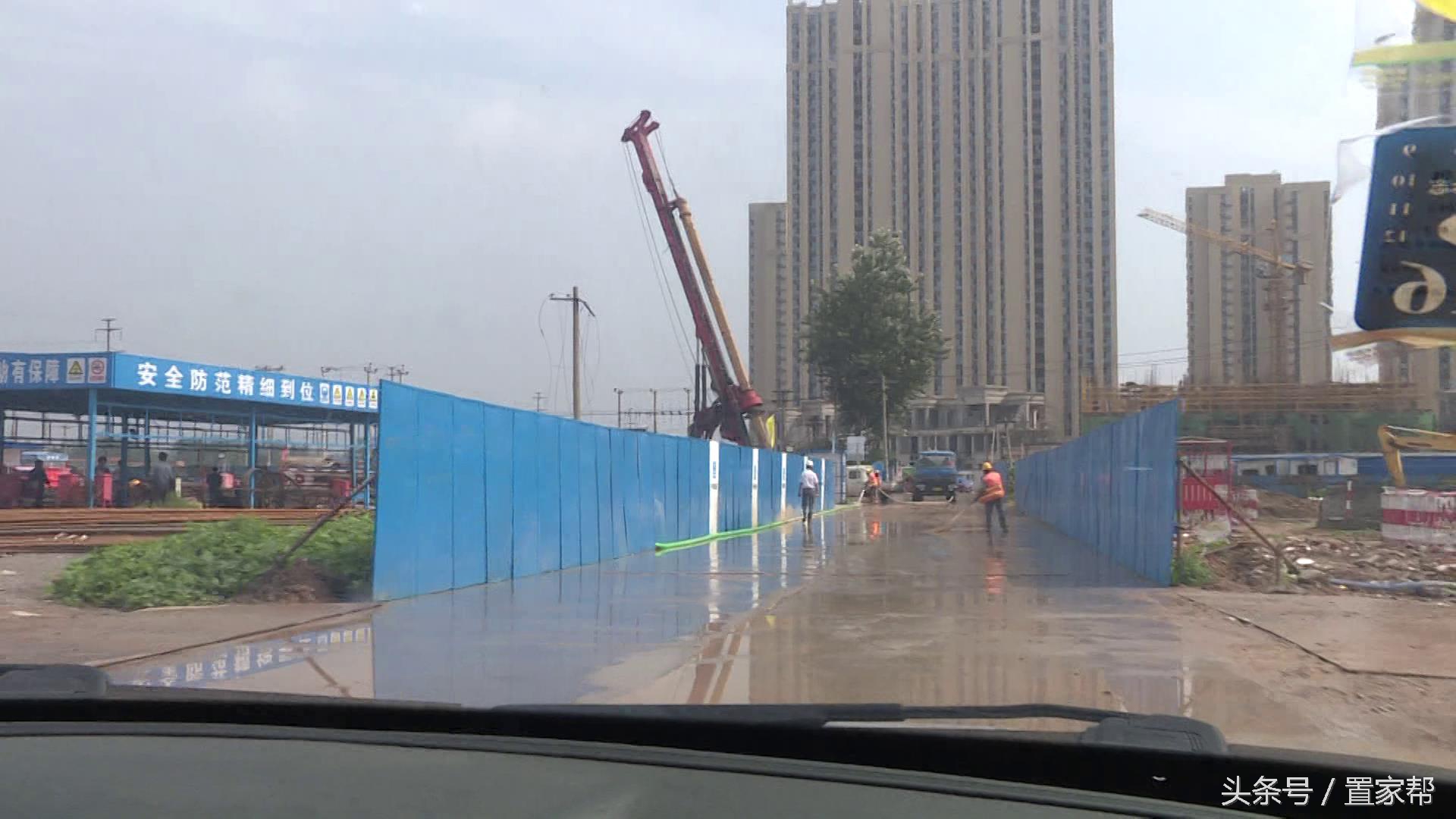 石家庄众美绿都公租房装修,石家庄众美凤凰绿都附近施工