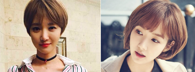 韩系妆容氛围感发型,韩国潮色发型