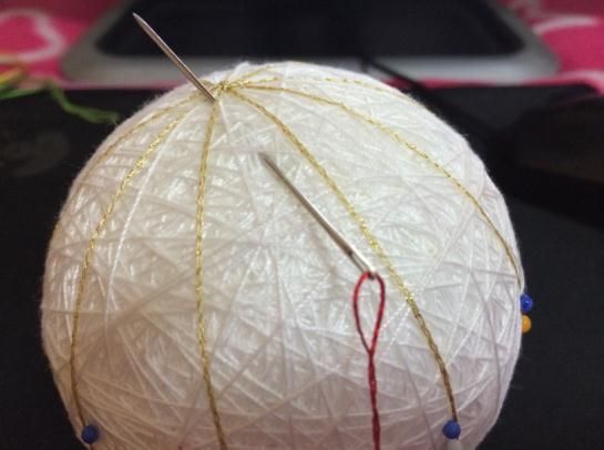 手鞠球多面体图案,手鞠球艺术