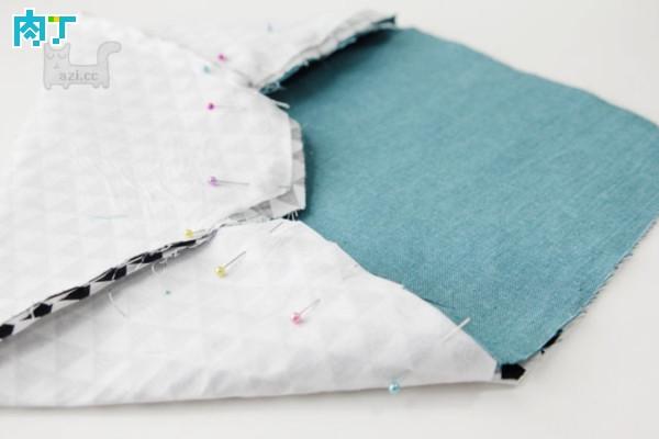 信封式手拿包布艺,布艺钱包的缝制方法图解