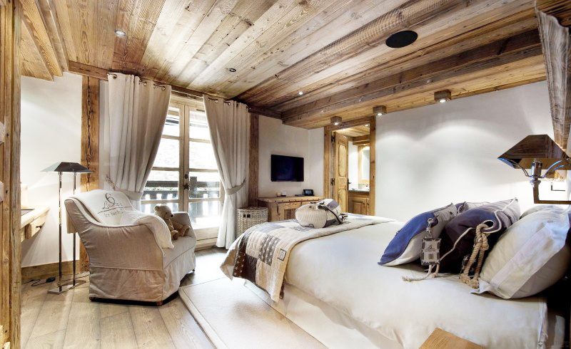 原木风卧室打造布置,木质卧室布置