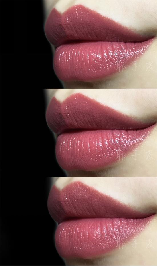 紫调豆沙色口红和红调豆沙色口红,巴黎欧莱雅161口红轻吻豆沙