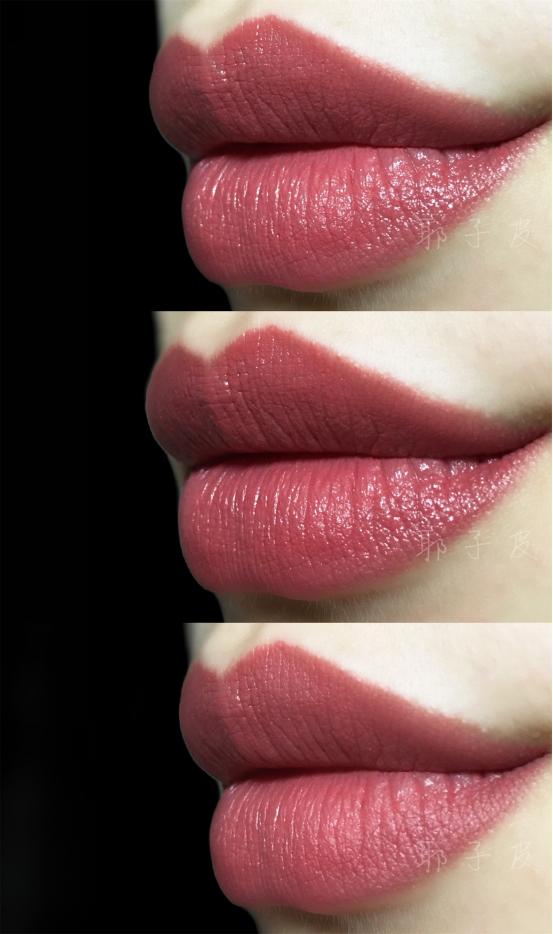 紫调豆沙色口红和红调豆沙色口红,巴黎欧莱雅161口红轻吻豆沙