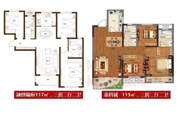 融创瓏府,融侨悦府对比金科城