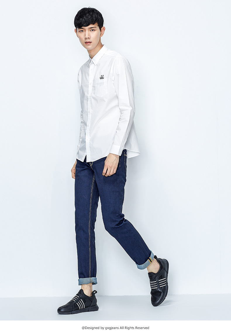 秋季衬衫潮男,早秋新款男士洋气衬衫