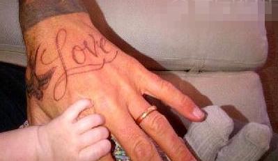 贝克汉姆为什么有那么多纹身,贝克汉姆纹身中文是什么字