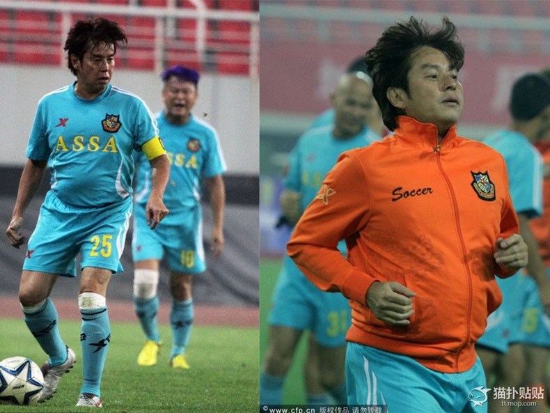 明星“球员”:唐僧变肥罗，谭咏麟踢断两根韧带