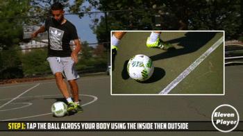 1vs1变向射门,足球技巧过人1对1