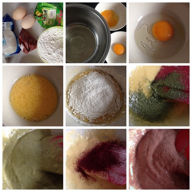 8寸彩虹慕斯蛋糕的做法全过程,周末在家给孩子做甜品图片