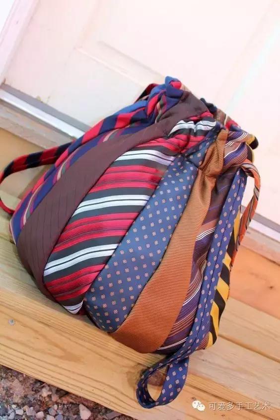 旧领带变身戒指收纳台,旧领带变废为宝