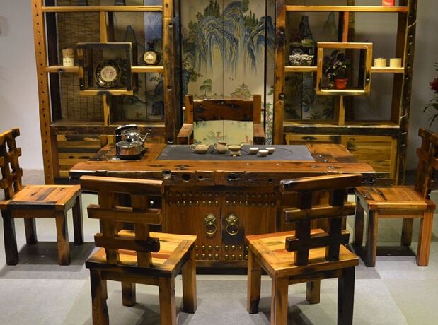 老船木家具沙发八件套价格,青岛老船木家具在哪里买