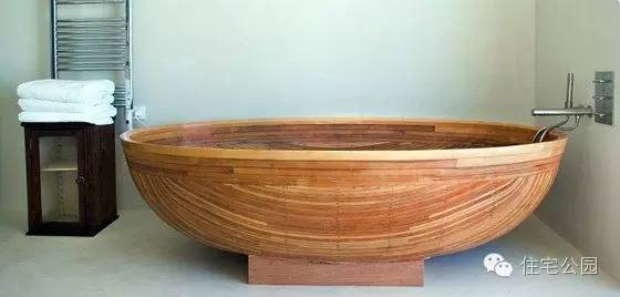 卫生间浴缸木头设计效果图,温泉式浴缸装修
