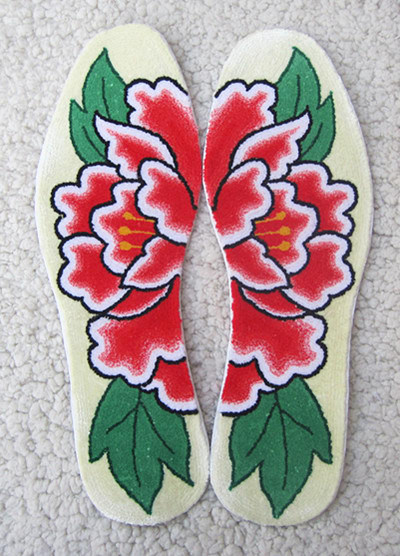 沂蒙花鞋垫编织视频,沂蒙绒线鞋垫教程