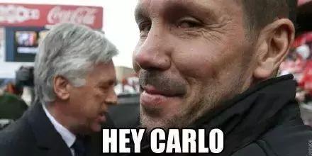 又见大红背球衣!不过马竞这点还是很良心的