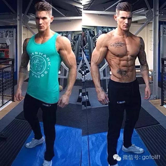 肌肉最猛而且非常帅的肌肉男,180斤胖子和180斤肌肉男对比图