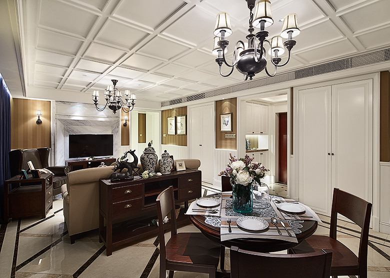 4房2厅2卫简约风格装修,160平方米房子装修美式轻奢