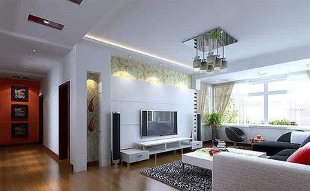 惊艳的客厅背景墙,小户型客厅装修图电视背景墙