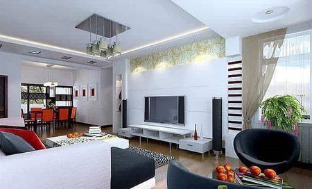 惊艳的客厅背景墙,小户型客厅装修图电视背景墙