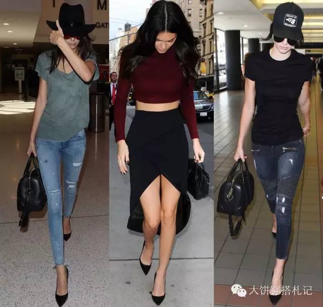 肯豆穿一字鞋 (肯豆穿玫粉色鞋)