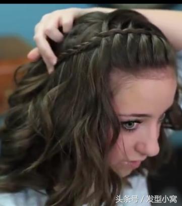 带刘海简单编发长发适合手残党,无刘海手残党编发中短发