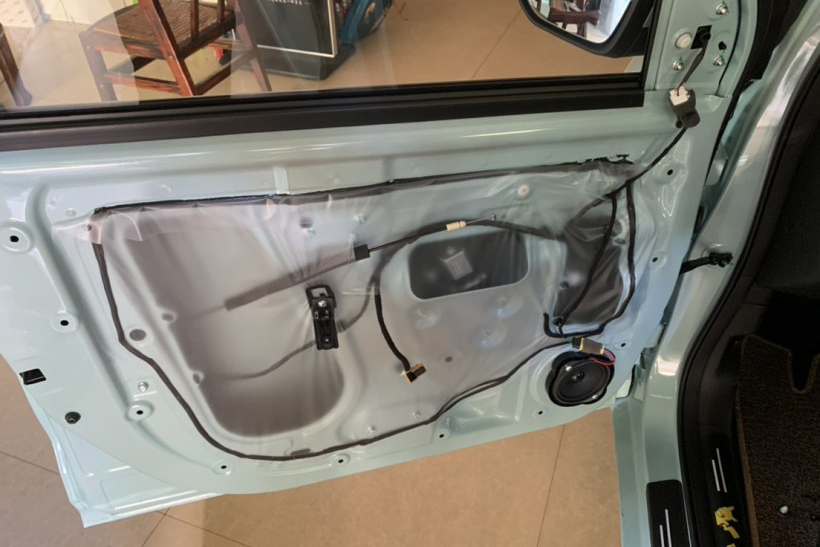 雷丁芒果改装车门音响案例,雷丁隔音效果