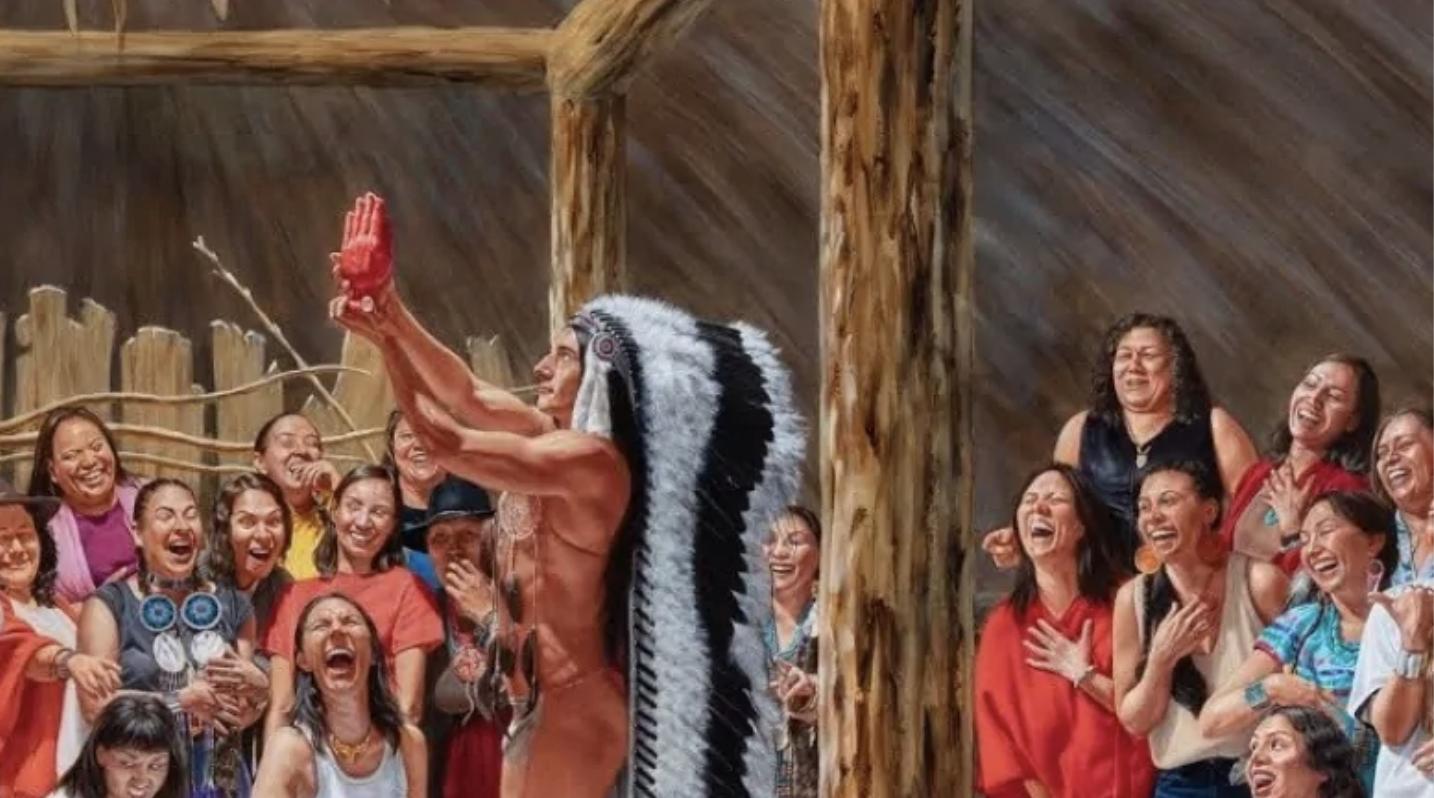 总理也调侃？加拿大艺术家画半裸特鲁多，被批歧视土著妇女引热议