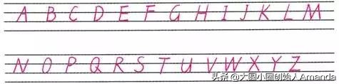 儿童学英语26个字母书写,26个英文字母启蒙教学