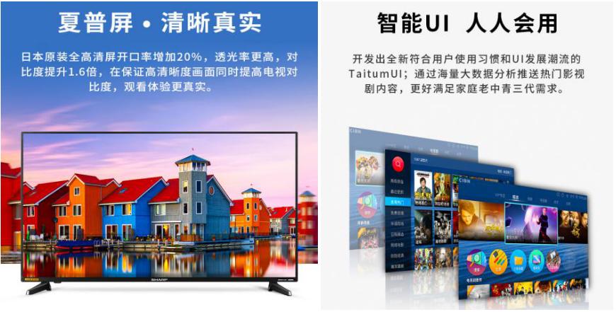 不知道双十一哪里买好货，来康康夏普的电视产品吧
