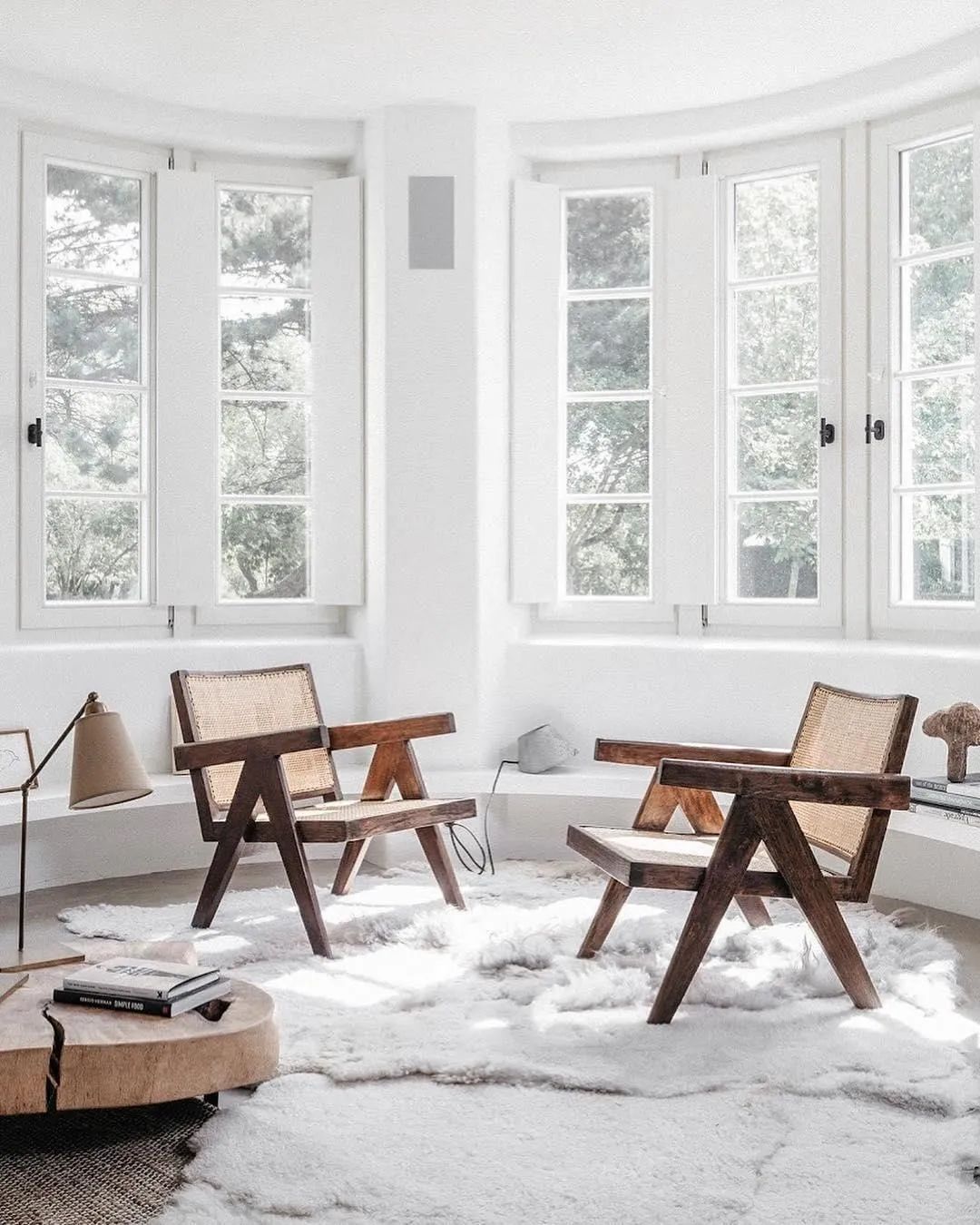 原木风打造,法式复古藤编椅