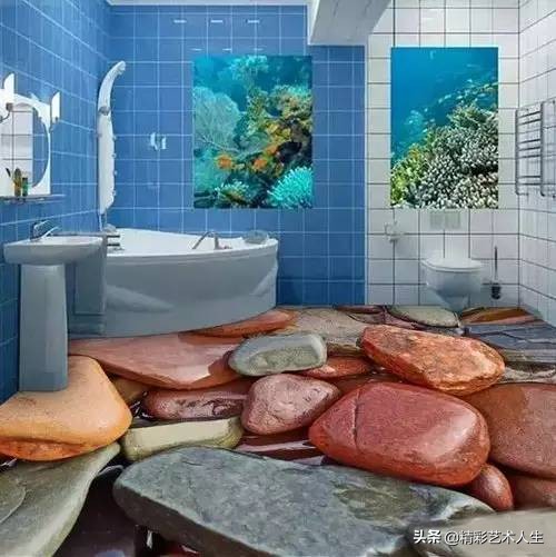 这才叫3D地板砖，你家的只能叫砖