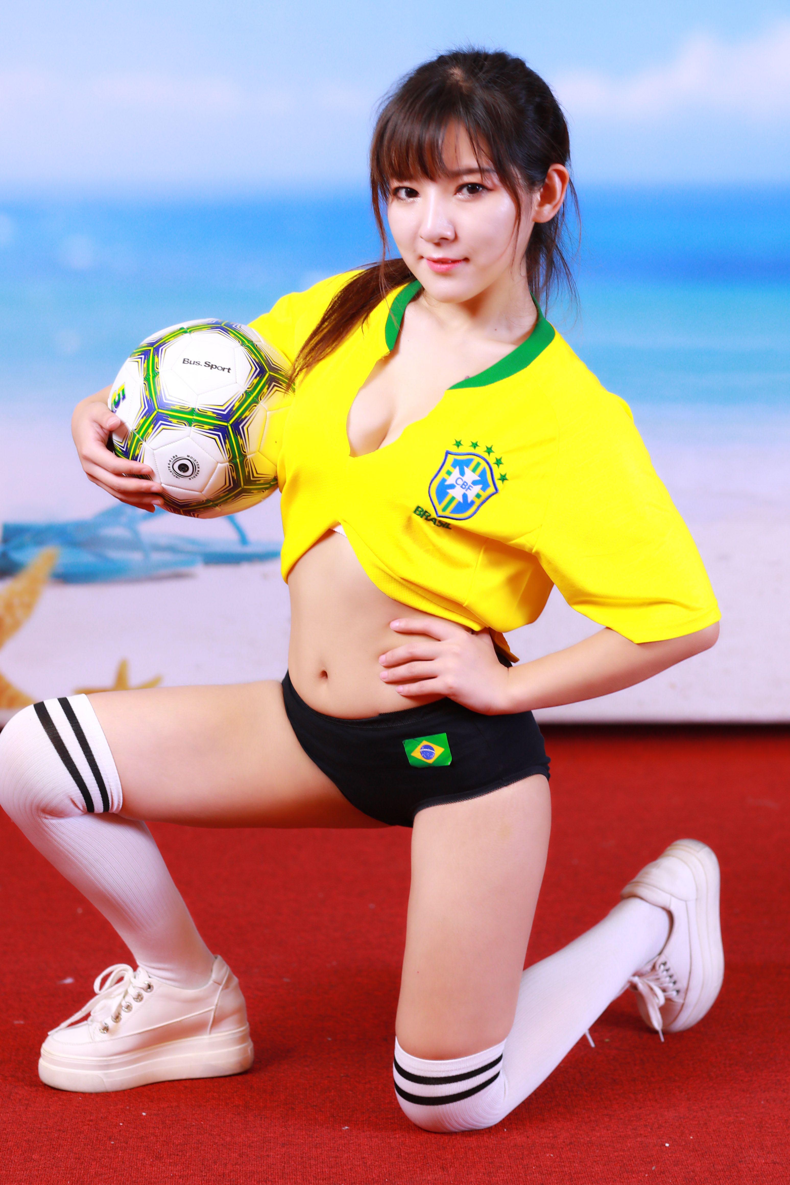 人像摄影艺术照,足球美女人像摄影