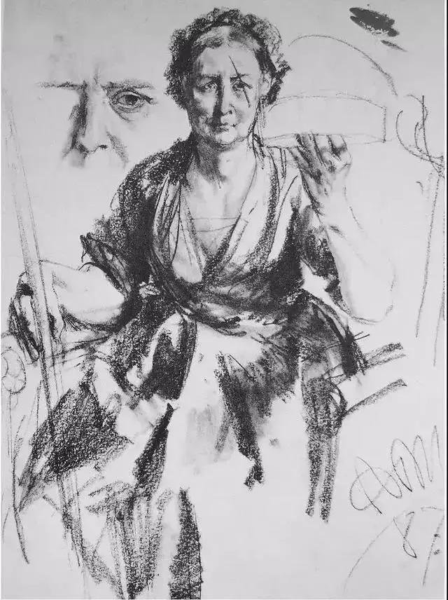 门采尔风景速写高清大图,速写临摹大师作品