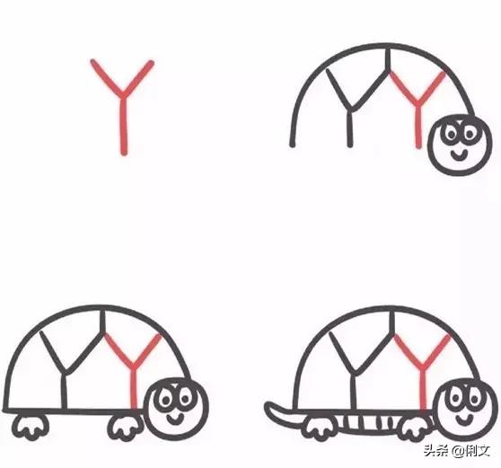 简笔画用字母m画一辆自行车,创意字母简笔画启蒙