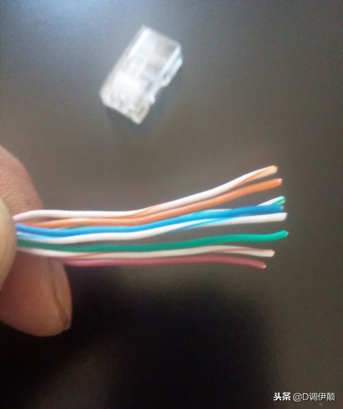 网线水晶头接法568a和568b的区别,网线水晶头接法4根和8根的区别